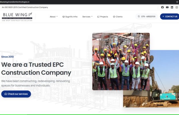 BlueWing Design and Construction Company Launches New Website